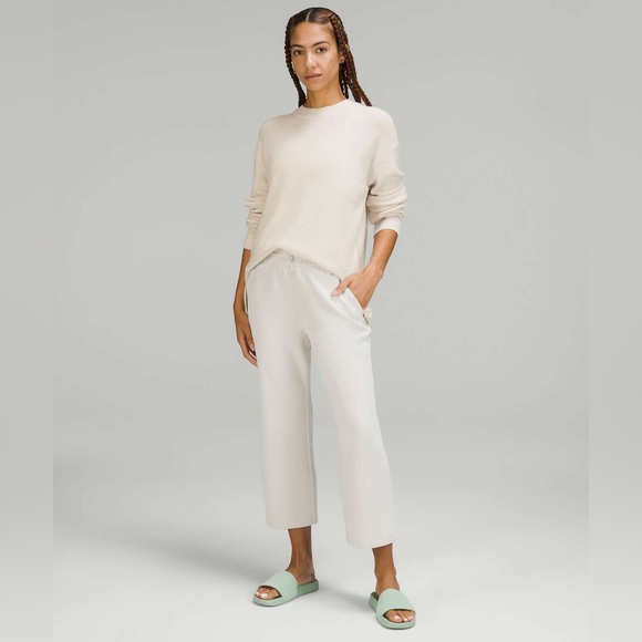 Lululemon Merino Wool-Blend Ribbed Crewneck Sweater Winter Cozy Oversized Soft - Picture 2 of 15